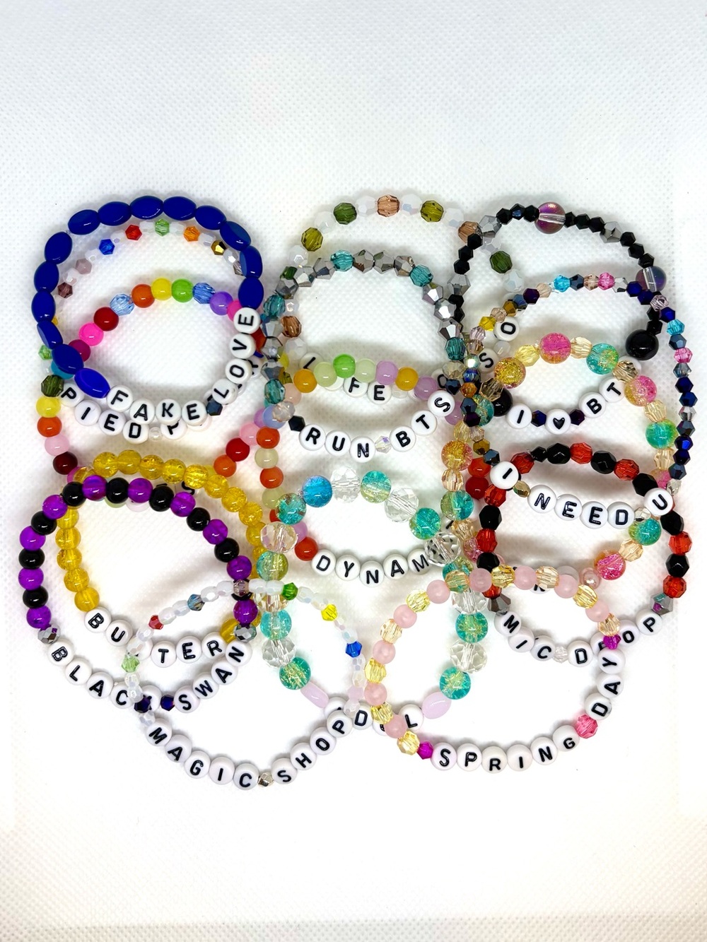 (15pcs) BTS SONG FAVORITES BRACELET BUNDLE